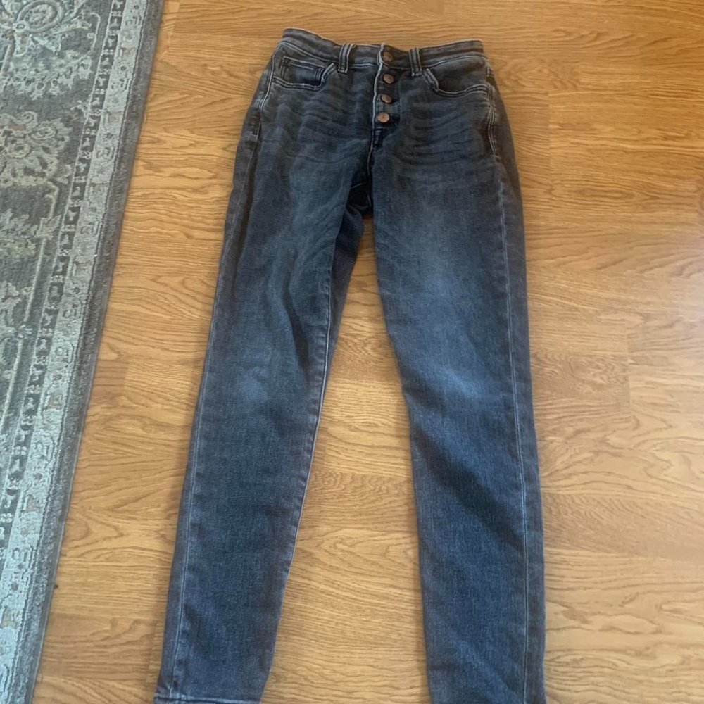 Dark grey skinny jeans